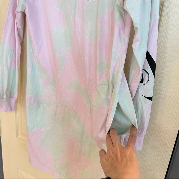 EU Nike Sportswear Pastel Tie-Dye Long Sleeve Tee Dress - Picture 4 of 12